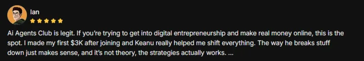 Member review — made my first $3K after joining